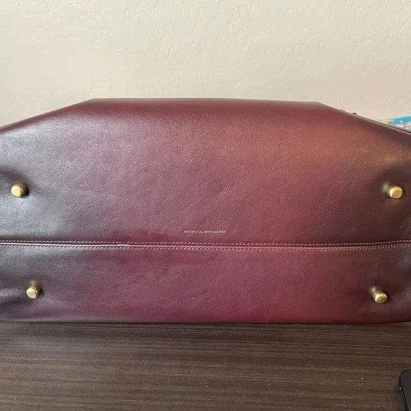 Coach 48 Merlot Empire has seen some world! Too big of a bag for me! - Picture 7 of 10